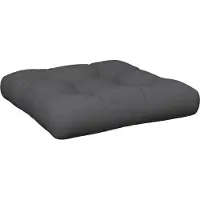 vidaXL Palletkussen 50x50x12 cm stof grijs