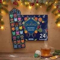 Pukka thee adventskalender 2025 - biologische theezakjes - 12 smaken - 24 zakjes
