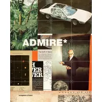 IXXI Admire, Frank Moth - 80 x 100 cm - Gratis ophangtool - Grote wanddecoratie en posters - Grafisch Ontwerp, Collage, Gemengde Technieken, Vintage