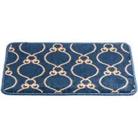 Maan Antislip Deurmat 40x60 cm - Blauw/Goud -