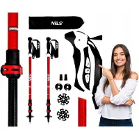 NILS TK8601 Trekkingstokken - Verstelbaar Aluminium, 135cm