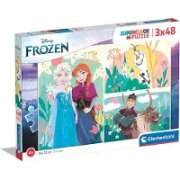 Clementoni Frozen 2 puzzelset 3x48 stukjes - Superkleuren