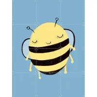 IXXI Little Bee, BAINAI - 60 x 80 cm - Grote wanddecoratie en posters Kinderkamer, Dieren, Kinderen