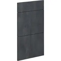Vicco R-Line Keukenfront – 39.6 x 70.4 cm meubelfront voor de onderkast met lades Zwart beton