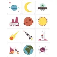 IXXI Ruimte Collagebox, Studio Kars + Boom - 60 x 80 cm - Gratis ophangtool - Grote wanddecoratie en posters - Illustraties, Grafisch Ontwerp