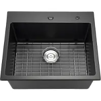 Vevor Granieten Keuken Spoelbak (635 x 559 x 254 mm) voor Opbouwmontage