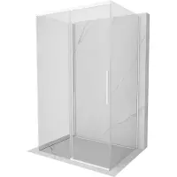 Mexen Rox-3S 3-zijdige schuifdouchecabine 100 x 90 , transparant, wit - 8C2-100-090-20-00-3S