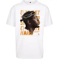 Mister tee Shirt 'K-Dot' bruin / oranje / zwart / wit