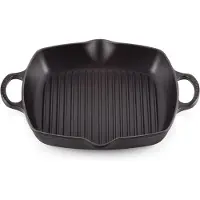 Le Creuset Signature Hoge Grillplaat met handvaten Mat Zwart 30cm