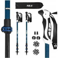 NILS TK8601 Trekkingstokken Blauw - Verstelbaar & Lichtgewicht