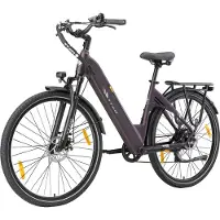 TTGO C3 SE Elektrische Fiets - 250W Motor - 36V18Ah Accu - Max Snelheid 25km/u - 28 INCH Banden - Max Bereik 80-120km - Shimano 7 Versnellingen - Paars