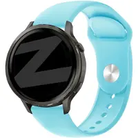 Bandz Siliconen sport 'Deluxe' bandje geschikt voor Garmin Vivoactive 4s / Vivomove 3s / Venu 4 - 41mm / Venu 3s / Venu 2s / Forerunner 265s / Forerunner 255s - Lichtblauw