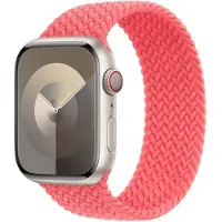 Apple Gevlochten solobandje voor de Watch | 38/40/41/42 mm - Maat 4 - Guava