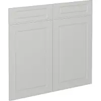 Vicco R-Line Keukenfront – 79.2 x 70.8 cm meubelfront voor de onderkast met lades Wit Landhuis