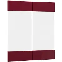 Vicco R-Line Keukenfront – 59.2 x 59 cm meubelfront voor de glazen hangkast Rode hoogglans