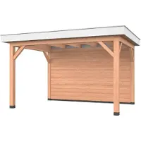 Westwood Douglas overkapping, 400 x 300, met achterwand, Holland Basic
