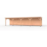 Westwood Douglas overkapping, 1200 x 250, met achterwand, Comfort Plus