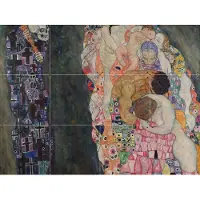 IXXI Death and Life 1911, Gustav Klimt & Bridgeman Images - 80 x 60 cm - Gratis ophangtool - Grote wanddecoratie en posters - Klassiek, Art Nouveau