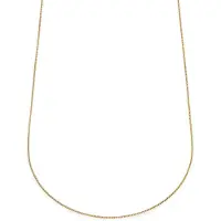 Lucleon Essentials | 1 mm Goudkleurige Ketting met Gebogen Venetiaanse Schakels
