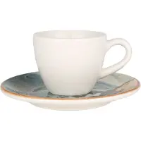 Bonna Espresso kopjes & schotel futura porselein set van 6