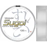 Dragon Sugoi Superthin Vislijn 135m 0.037mm Wit