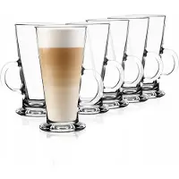 Tadar Caffe Latte Glazenset - 6 stuks, 250 ml