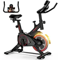 Formill Hometrainer, Trainingsfiets, Stille Binnenfiets met LCD-scherm, 10KG Vliegwiel - Appartementsfiets met Instelbare Weerstand - QK101