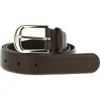 BOSS Leren Riem Anna Leather Belt W90 Dark Brown Donkerbruin