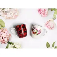 Veroni Loving Mok 360ml - Romantisch Porselein met Bloemenmotief