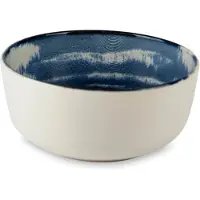 Excelsa Set van 6 Kommetjes Ermes – Blauw Keramiek – Italiaans Design – Ø 14,5 cm