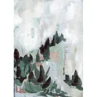 IXXI Modern Forest 1, Green Barn Studio - 100 x 140 cm - Grote wanddecoratie en posters - Kwaststreken, Abstract, Olieverf, Slaapkamer, Woonkamer