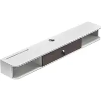 Vevor TV-kast wandmontage, zwevende tv-standaard met opbergruimte voor dvd-speler, kabelbox, gameconsole, wandkast met draagvermogen van 52 kg, wit, lengte 140 cm