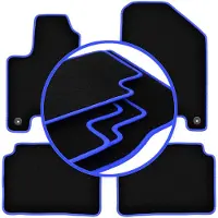 Carlux -BLUE automatten voor: Kia Soul EV hatchback (2013-2019)