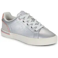 Pepe Jeans Dames Trainers Kenton Galactic zilver (36), Plat, Veters, Casual, kinderkleding PGS300004