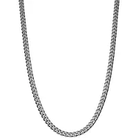Lucleon 6 mm Zilverkleurige Schakelketting