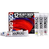 Golden Artist Colors Heavy Body Mixing Set acrylverf 12 x 22 ml