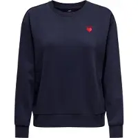 JDY Sweatshirt 'JDYParis' navy / rood