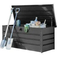 PRIMEYARD 152 x 69 cm Opbergbox, antraciet