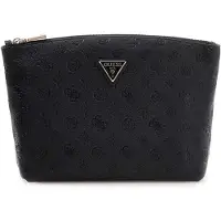 GUESS cosmetische tas Wilder Top Zip Cosmetic Bag Black zwart