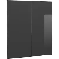 Vicco R-Line Keukenfront – 59.2 x 59 cm meubelfront voor de hangkast Antraciet Hoogglans