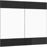 Vicco R-Line Keukenfront – 79.2 x 59 cm meubelfront voor de glazen hangkast Zwart hoogglans