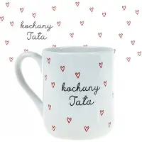 Gadget Master Kubek "Kochany Tata" - Elegante cadeau voor Vaderdag, 330ml Wit