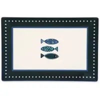 Excelsa Italiaans Design – Ocean | Set van 6 Platte Borden (30 x 20 x 3 cm)
