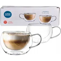 Altom Design Andrea Thermische Glazen Mokken 300ml - 2 stuks