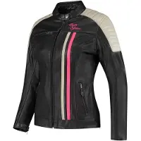 Rusty Stitches Alice Dames Motorfiets Leren Jas Maat