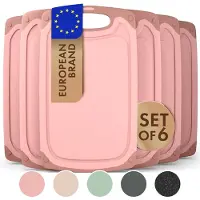 Blumtal Snijplank Kunststof Variera - BPA Vrij - 25 x 15 cm - Roze - Set van 6