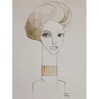 IXXI Manuka, Lemholt N' Bergman - 60 x 80 cm - Gratis ophangtool - Grote wanddecoratie en posters - Abstract, Line art, Illustraties, Woonkamer, Gang