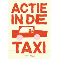 IXXI Actie in de taxi, Mella Mella - 100 x 140 cm - Gratis ophangtool - Grote wanddecoratie en posters Gang, Kinderkamer, Voertuigen, Grappig