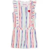 4PRESIDENT playsuit multicolor Meisjes Stretchkatoen Ronde hals Streep - maat 116