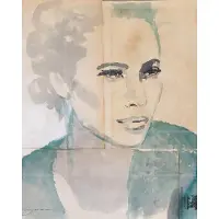 IXXI Balance, Tiny Stories - 80 x 100 cm - Gratis ophangtool - Grote wanddecoratie en posters - Illustraties, Aquarel, Gang, Woonkamer, Slaapkamer